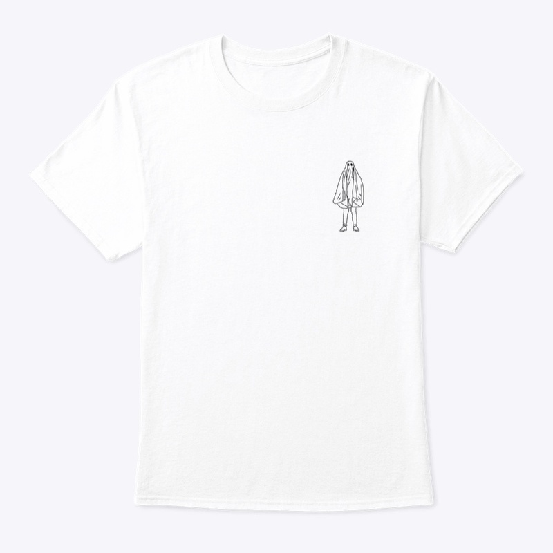 Small Icon Ghostie Black on White
