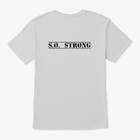 Brain And Lung Cancer Products Light Steel T-Shirt Back
