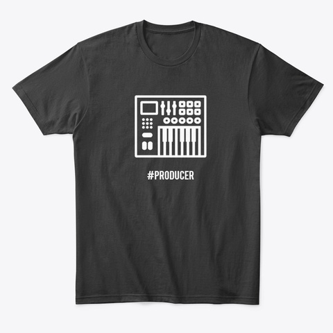Producer Workstation Tshirt White Logo Black T-Shirt Front