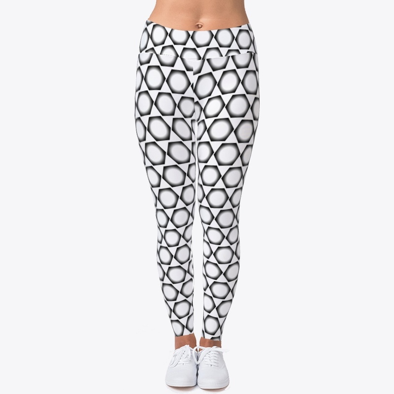 Black and white pattern leggings