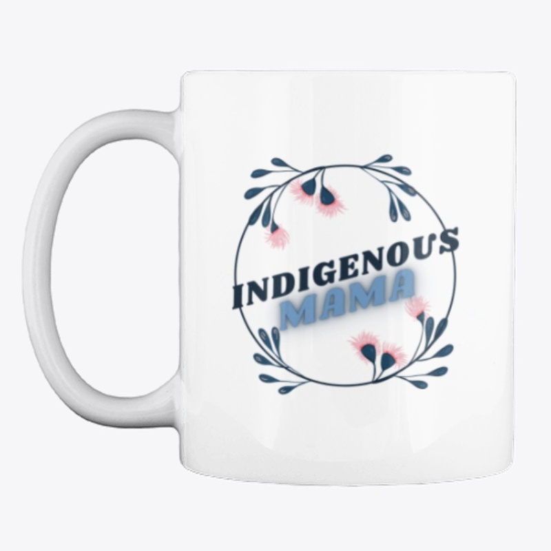 Floral INDIGENOUS MAMA - Black Lettering