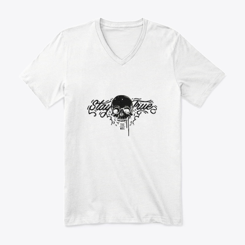 Craze Uk | Stay True Skull - B&W Tees