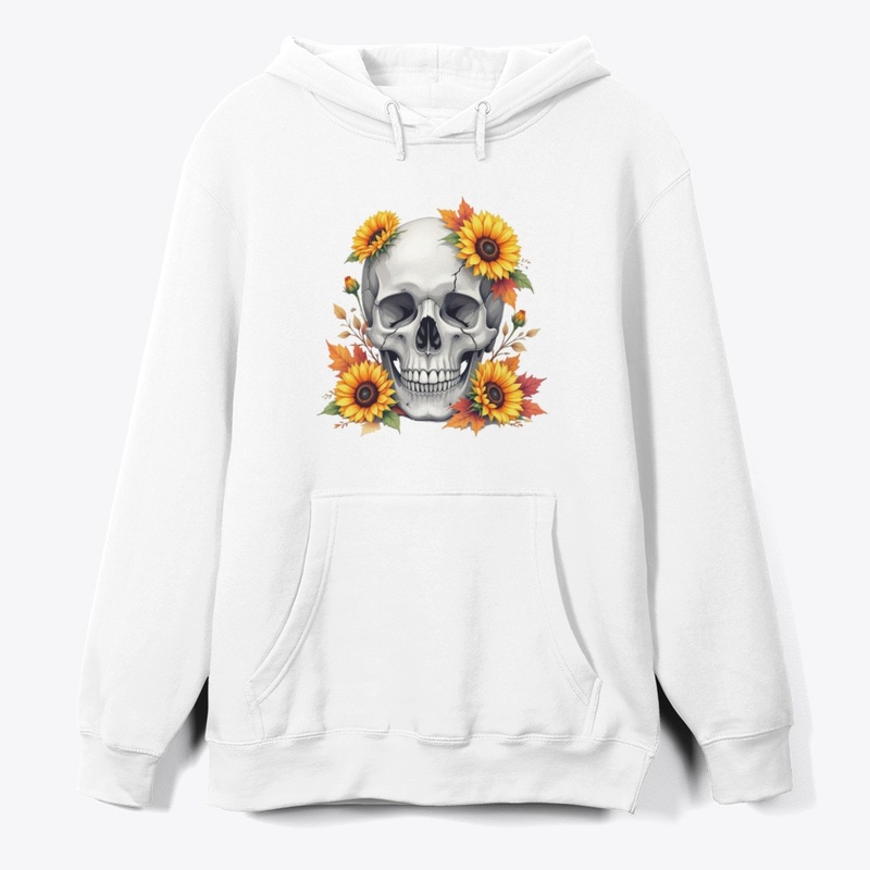 Skull in Bloom: Autumn Reverie T-Shirt