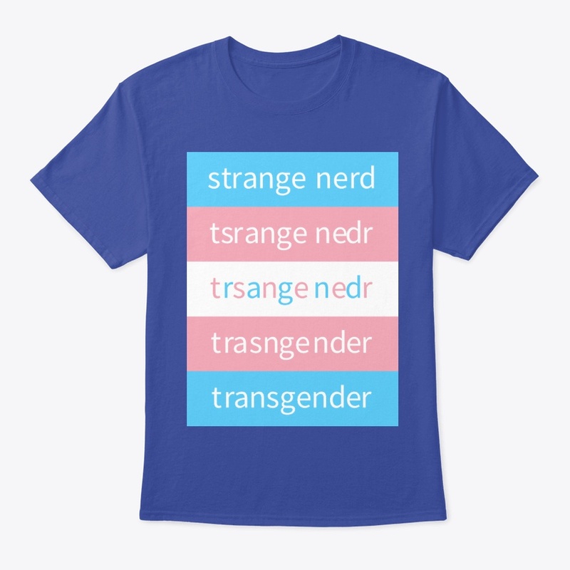 Strange Nerd trans pride anagram