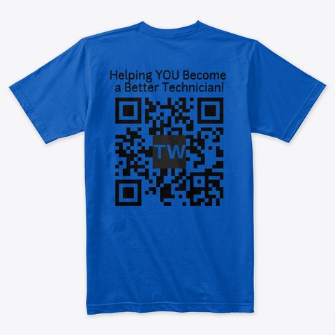 Tw Short Sleeve Men's Royal T-Shirt Back