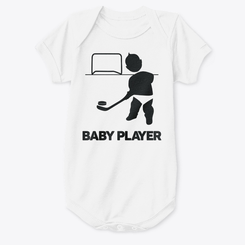 Short Sleeve Baby Bodysuit - Hockey