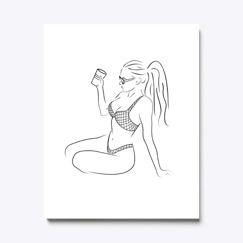 Beach Party Symphony -Black Print