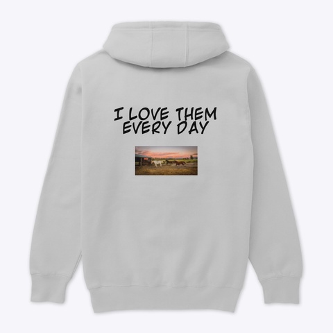 Horse Lovers Athletic Heather áo T-Shirt Back