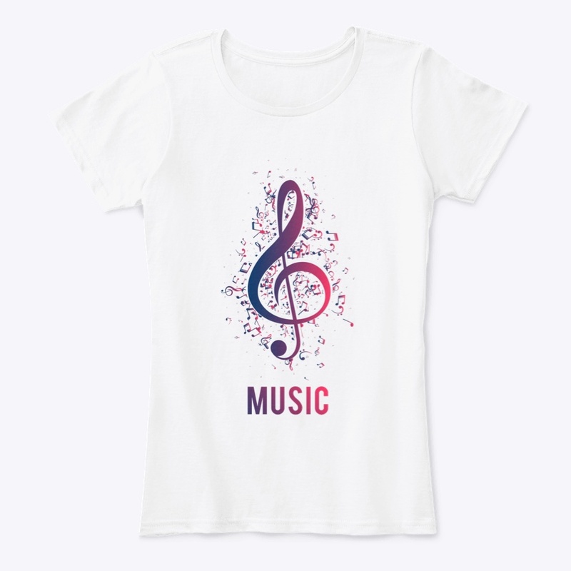 Colorful Music Treble Clef