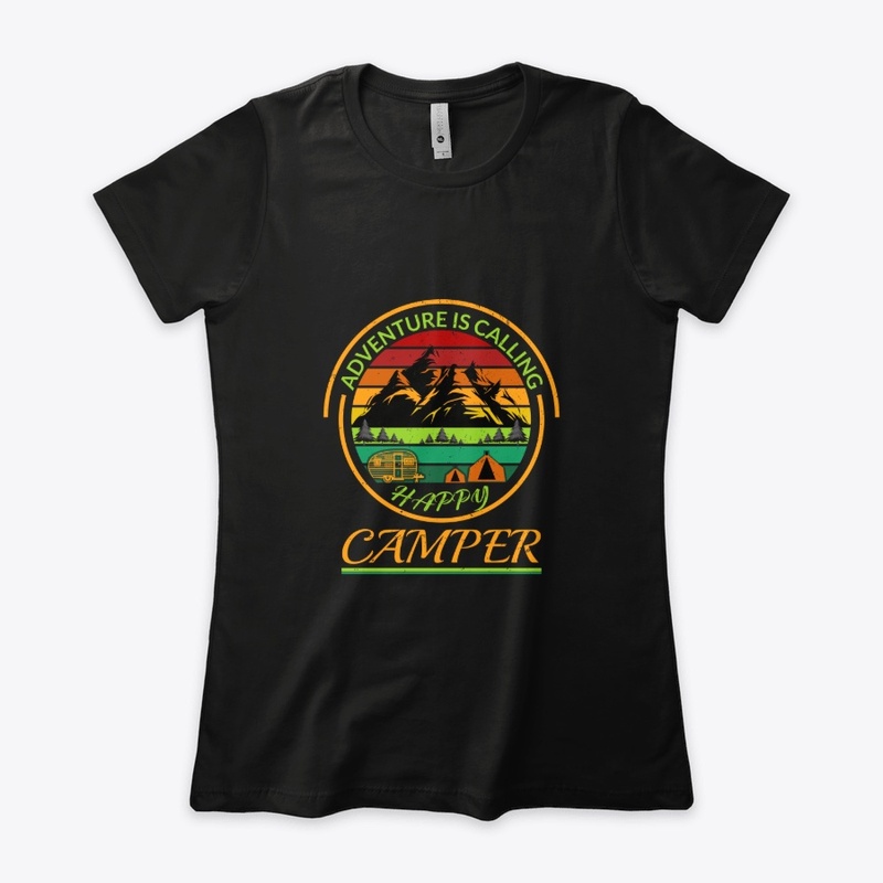 VINTAGE Camping T-Shirt Happy Camper
