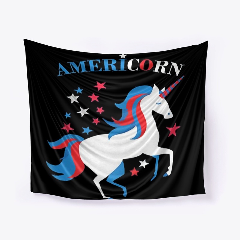 American Flag Unicorn Americorn