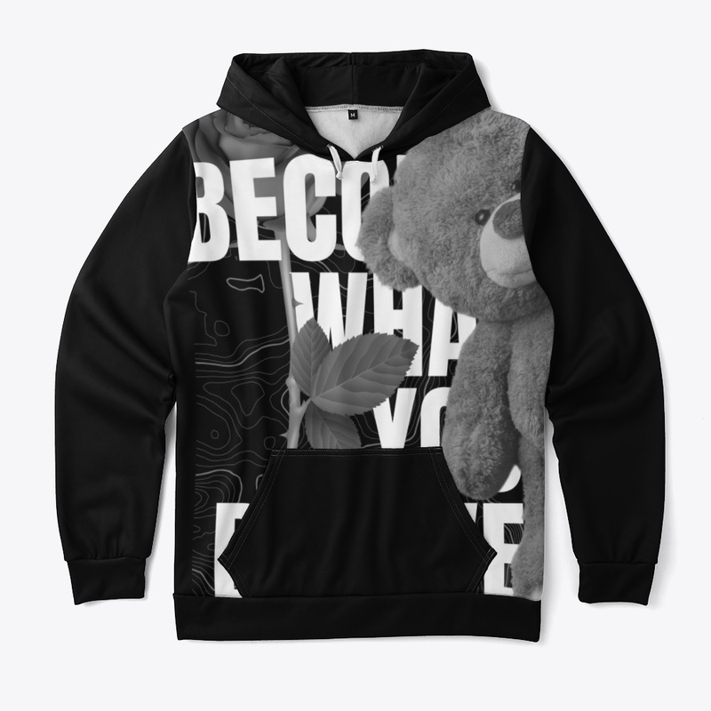 Black And with typography Design Bear