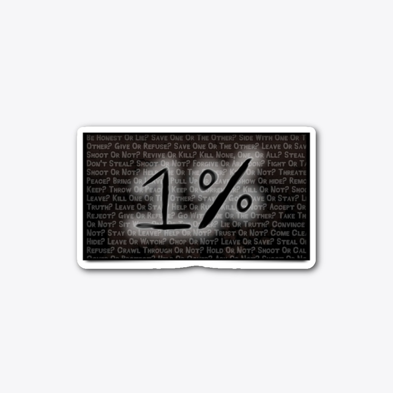 1% Sticker