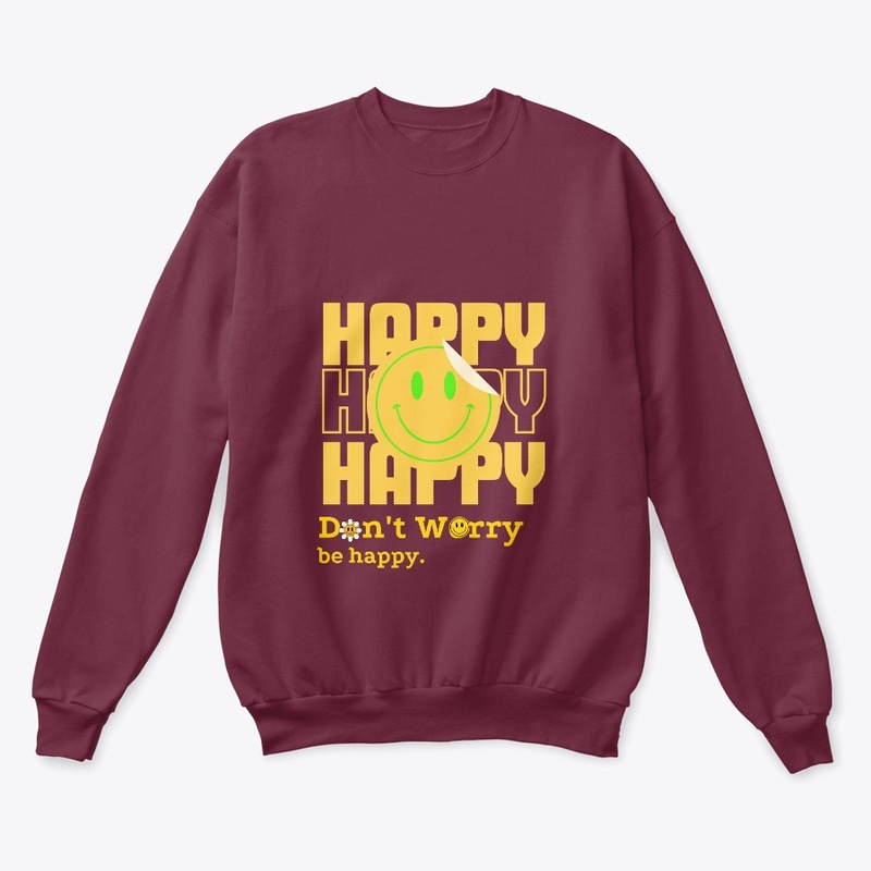 happy happy  happy Graphic Print T Shirt