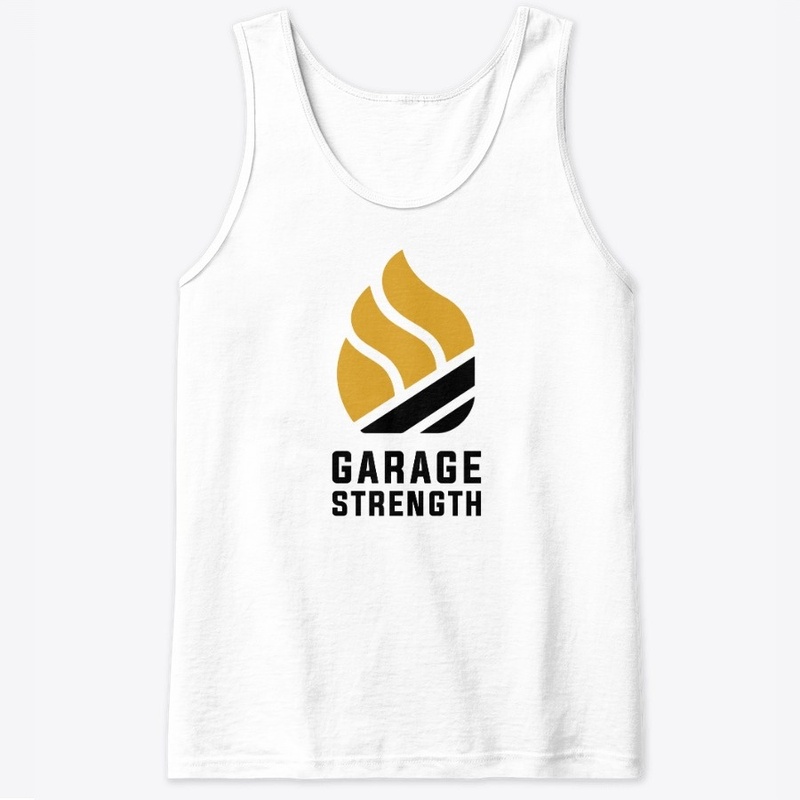 Garage Strength Flame (Vertical White)