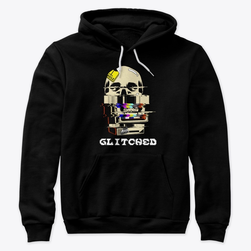 glitched skull