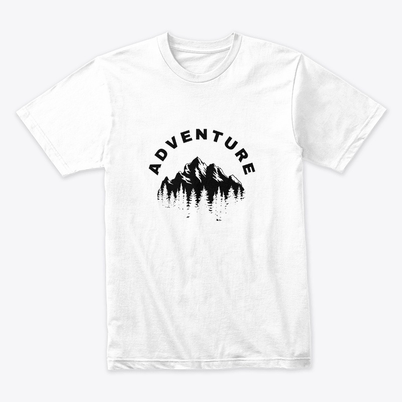 Explore in Style: 'Adventure' White Tee