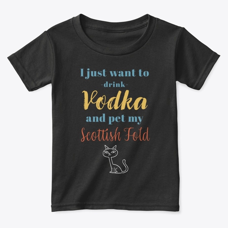 Drink Vodka Scottish Fold Cat