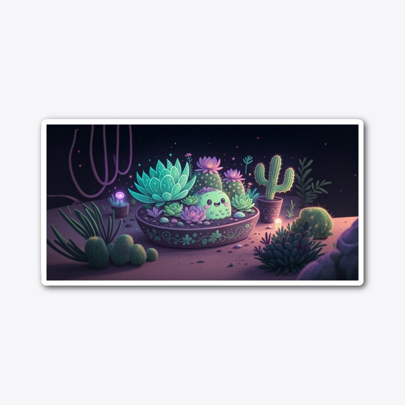 Cosmic Garden - Glowing Neon Plants