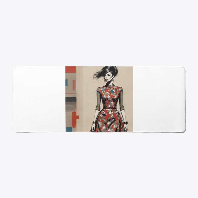 A beautiful woman abstract art