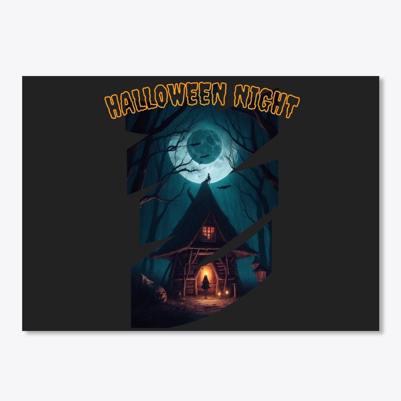 Halloween Night Witch Hut