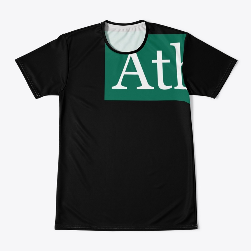 Athens Written in White on Green