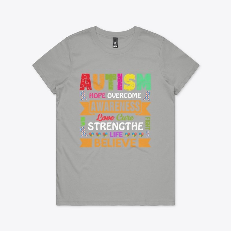 Autism Shirt - HOPE OVERCOME AWARENESS
