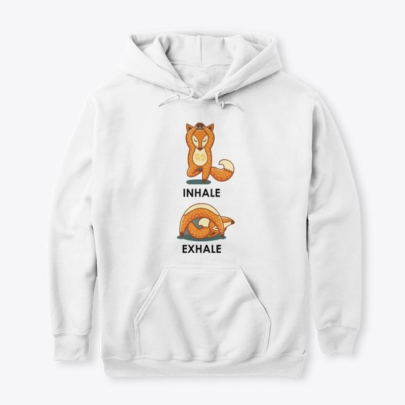 Inhale Exhale Fox Yoga T-shirt