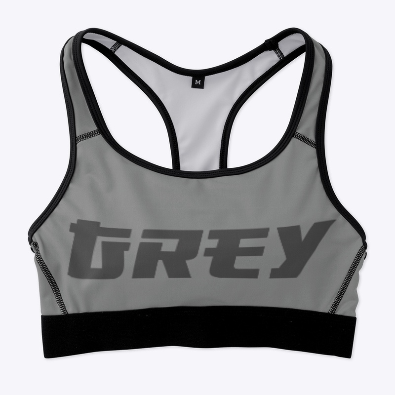 Grey sports bra