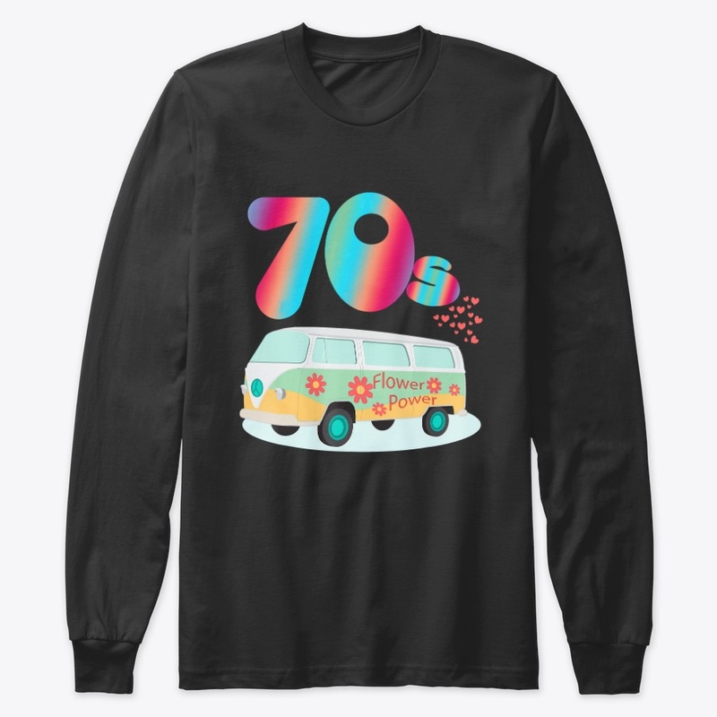 Women Cute 70s Hippie Bus Party