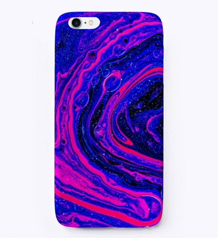 Blue and Pink Acrylic Design