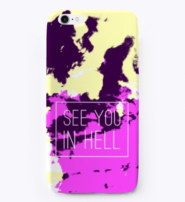 See You In Hell - Batik Tie-Dye Art