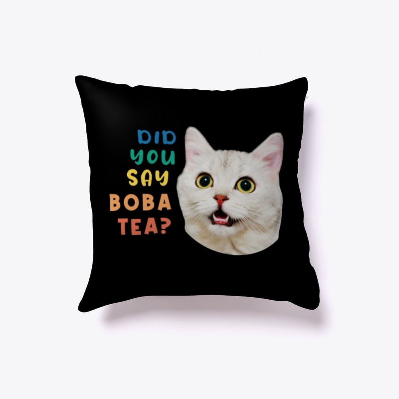 Did You Say Boba Tea? Funny Cat