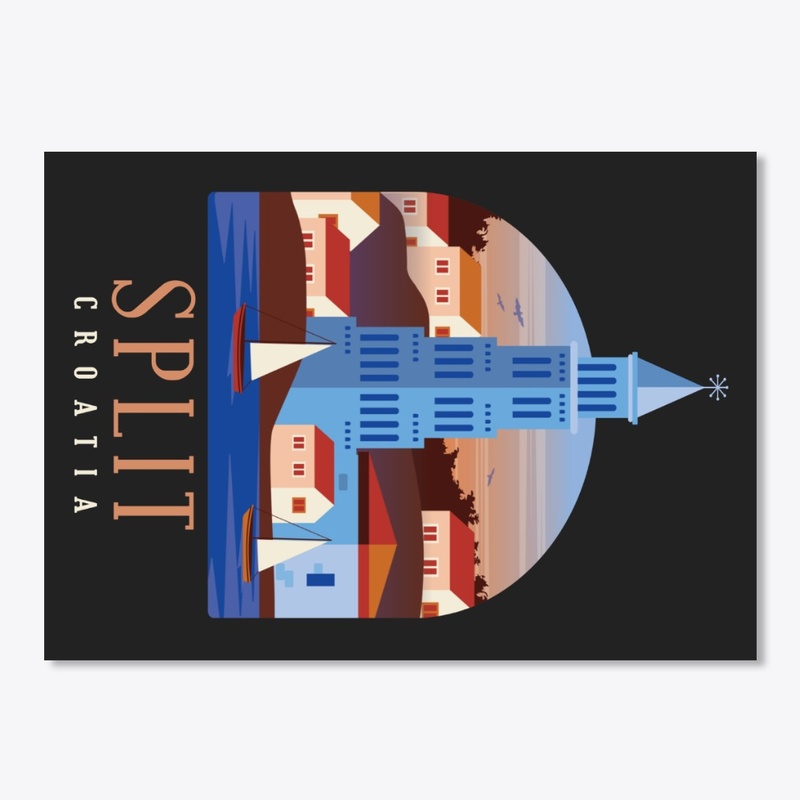 Croatia Skyline Split Cool Souvenir Gift