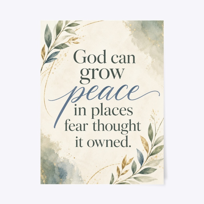 God Grows Peace Wall Art