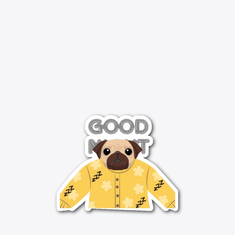 good night pug 🐕‍🦺