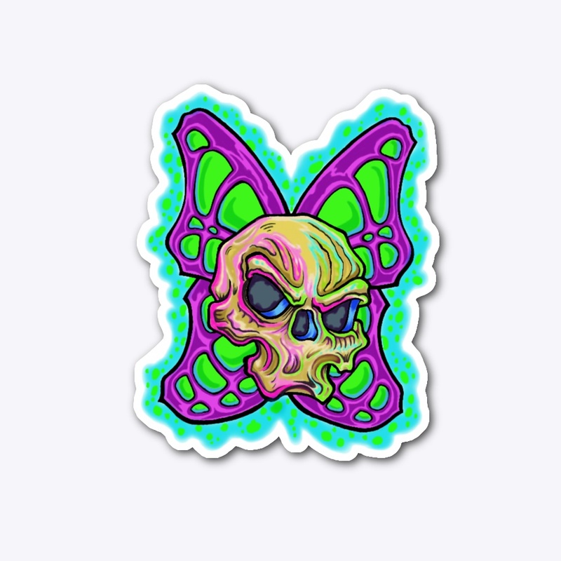 Skullifly- Skull with Butterfly Wings