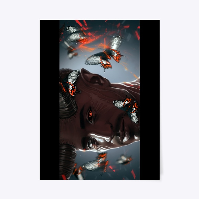Black butterflies