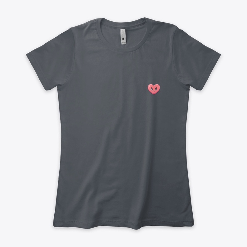 Sad heart print