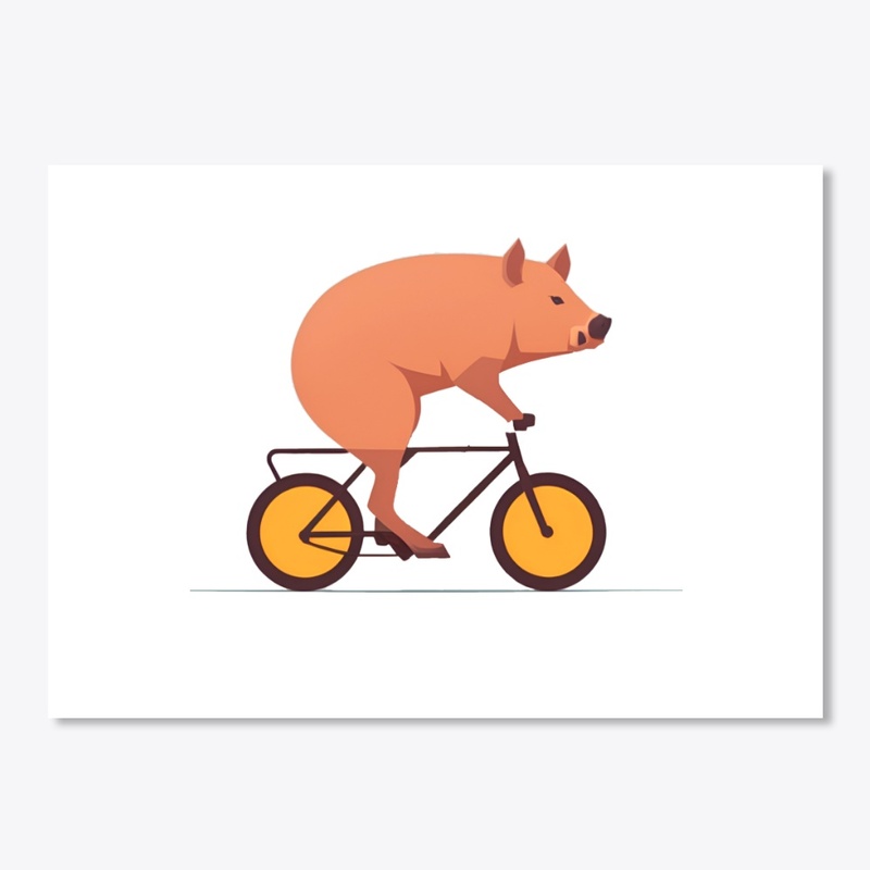 Funny boar rides