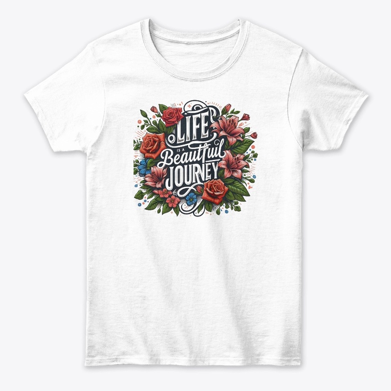 Beautiful Floral Typography Tshirt 