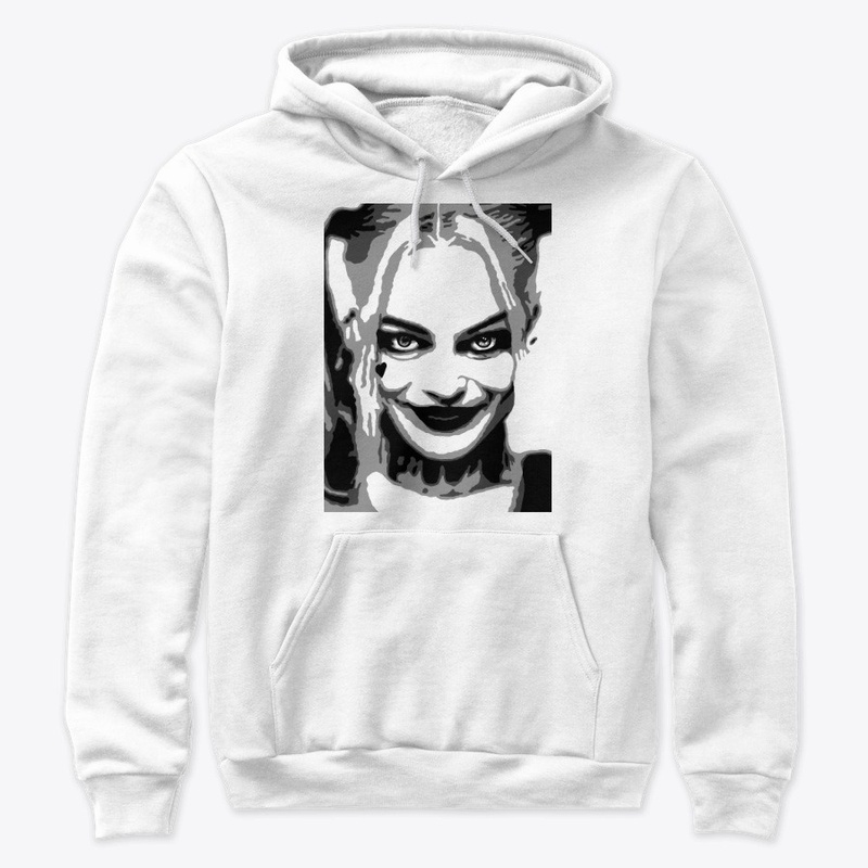 Margot Robbie Black and White Portrait