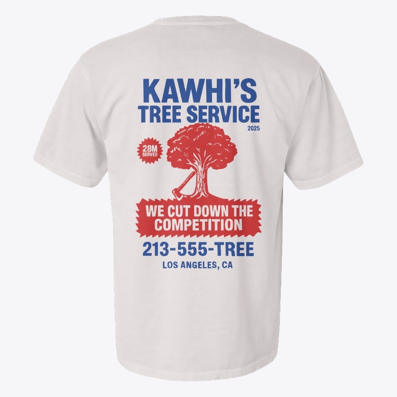 Kawhi’s Tree Service Tee, Shirts, Mug
