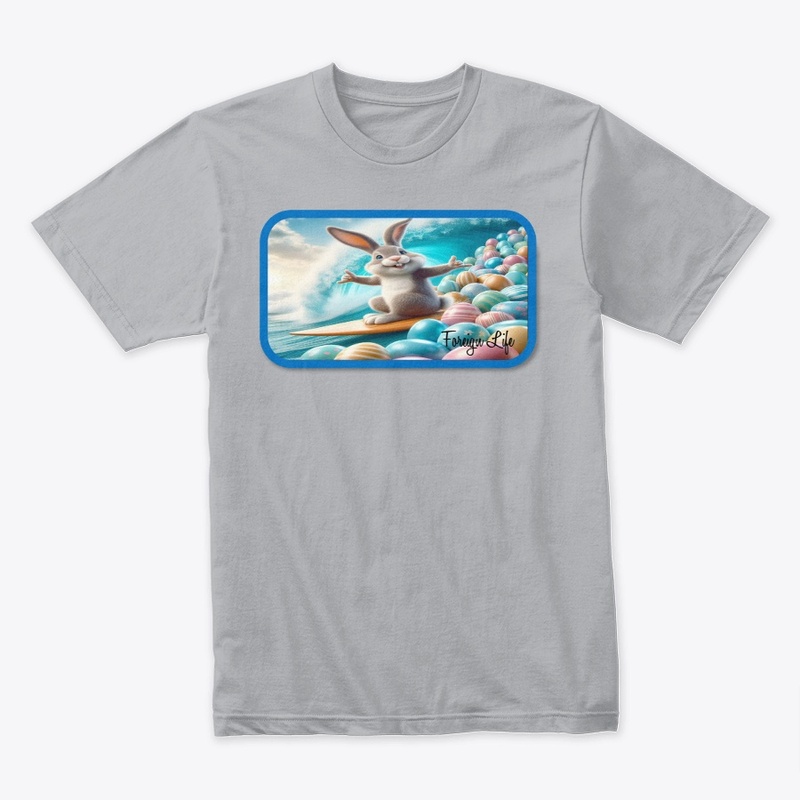 Foreign Life Easter Bunny Surfing