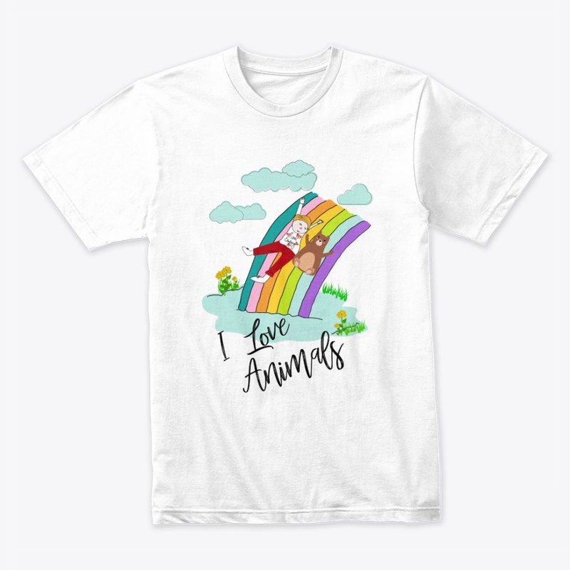 Trendy T shirt- I love Animals