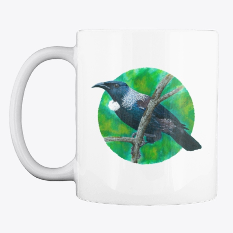 New Zealand Tui - Painting in acrylic