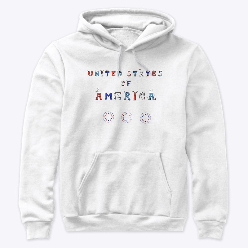 United States of America Word Art