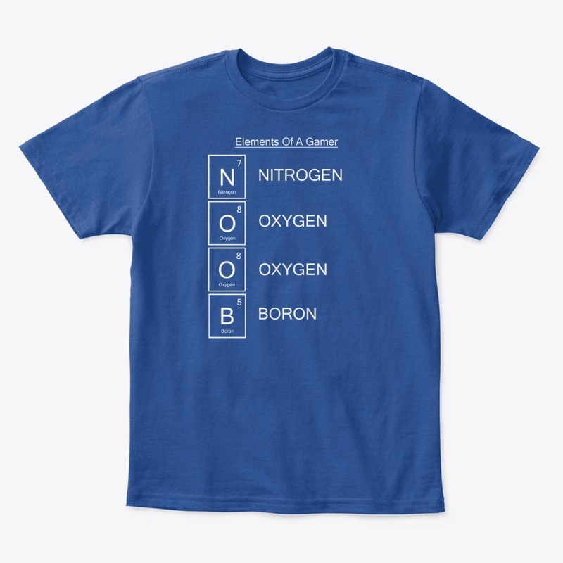 White Text Elements Of A Gamer