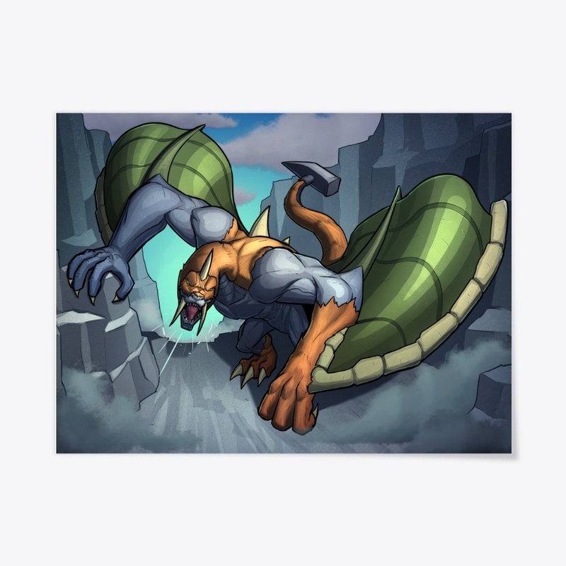 Vulcan Walrus Dragon POSTER
