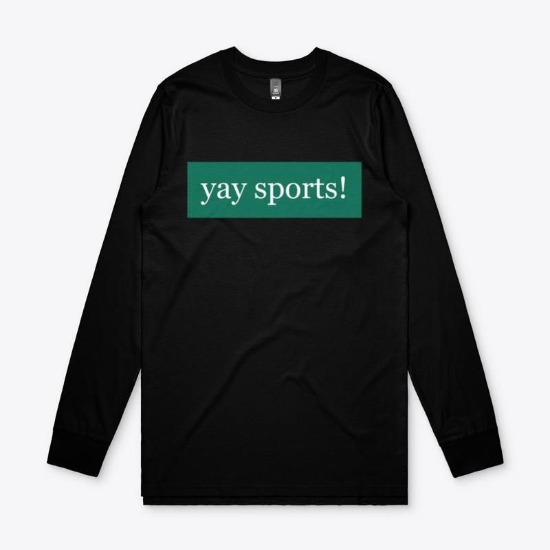 Yay Sports Written in White on Green